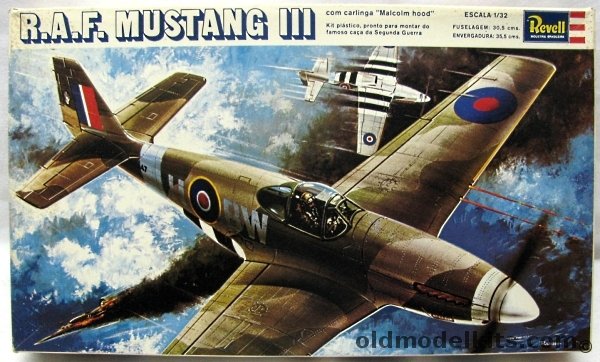 Revell 1/32 RAF Mustang III (P-51) With Malcolm Hood - Kikoler Issue, H152 plastic model kit